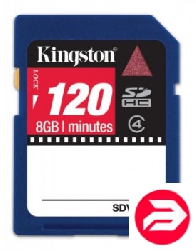 Kingston 8Gb 120 min SDHC class4 (SDV/8GB)