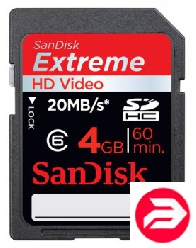 SanDisk 4Gb Video Card Extreme HD (SDSDX-004G-X46)