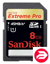 SanDisk 8Gb SDHC Pro Extreme 45MB/s version (SDSDXP1-008G-X46)