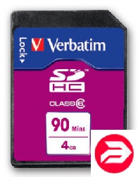 Verbatim 4Gb SDHC HD Video 90 minute class6