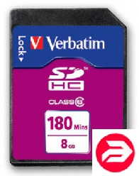 Verbatim 8Gb SDHC HD Video 180 minute class6