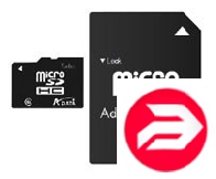 A-Data 16Gb microSDHC black + adapter