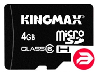 Kingmax 4Gb microSDHC class6 + 2 adapters