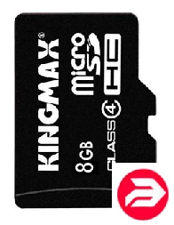 Kingmax 8Gb microSDHC class4 + 2 adapters