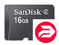 SanDisk 16Gb MicroSDHC + adapter (SDSDQB-016G-B35)