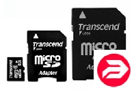 Transcend 4Gb Micro SDHC class 6 + 2 adapters (TS4GUSDHC6-2)