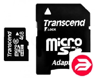 Transcend 4Gb Micro SDHC class 6 SD 2.0 (TS4GUSDHC6)