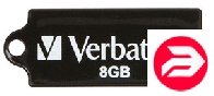 Verbatim 8Gb MICRO DRIVE BLACK