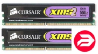 Corsair DDR2 4096Mb 800MHz 2x2GB 5-5-5-18 matched Pair w/Heat Spreader