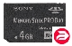 SONY 4Gb MemoryStick Pro Duo Mark2 No Adaptor (MSMT4GN)