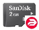 SanDisk 2Gb MicroSD  + SD Adapter
