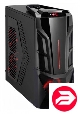 AeroCool CyborgX black w/o PSU ATX 2*USB audio E-SATA red LED