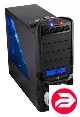 AeroCool VX-E black w/o PSU ATX 2*USB audio 2*fans front Blue LED