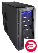 Ezcool HA-900B black w/o PSU ATX 4*USB 2.0 Audio mesh front panel blue led bottom PSU