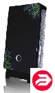 Ezcool W-100Q black+green bubbles 60W miniITX card reader USB 2.0 Audio