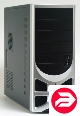 Foxconn TLA-570 black/silver 500W ATX USB Audio Mic Fan AirDuct