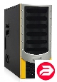 Foxconn TSAA-142(A) black/silver 500W ATX USB audio mic fan AirDuct