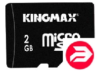 Kingmax 2Gb microSD + 2 adapters (KM02GMCSD2A)
