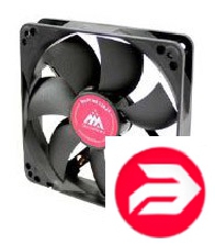 GlacialTech IceWind GS1225 120x120x25mm ������ 1000RPM 3+4pin